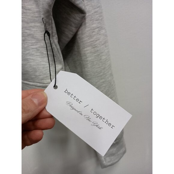 Better / Together Crop Hoodie Womens Size Small Gray Pullover Streetwear Y2K NEW - Picture 4 of 12
